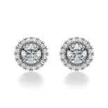 Kolczyki z diamentami z białego złota AJK_003